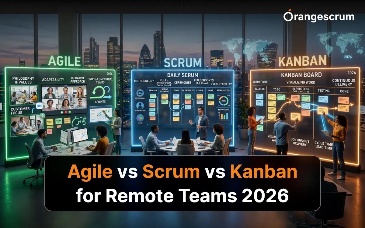 Agile vs Scrum vs Kanban for Remote Teams 2026